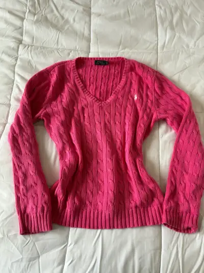 Suéter rosa de lana Polo Ralph Lauren - miniatura 2