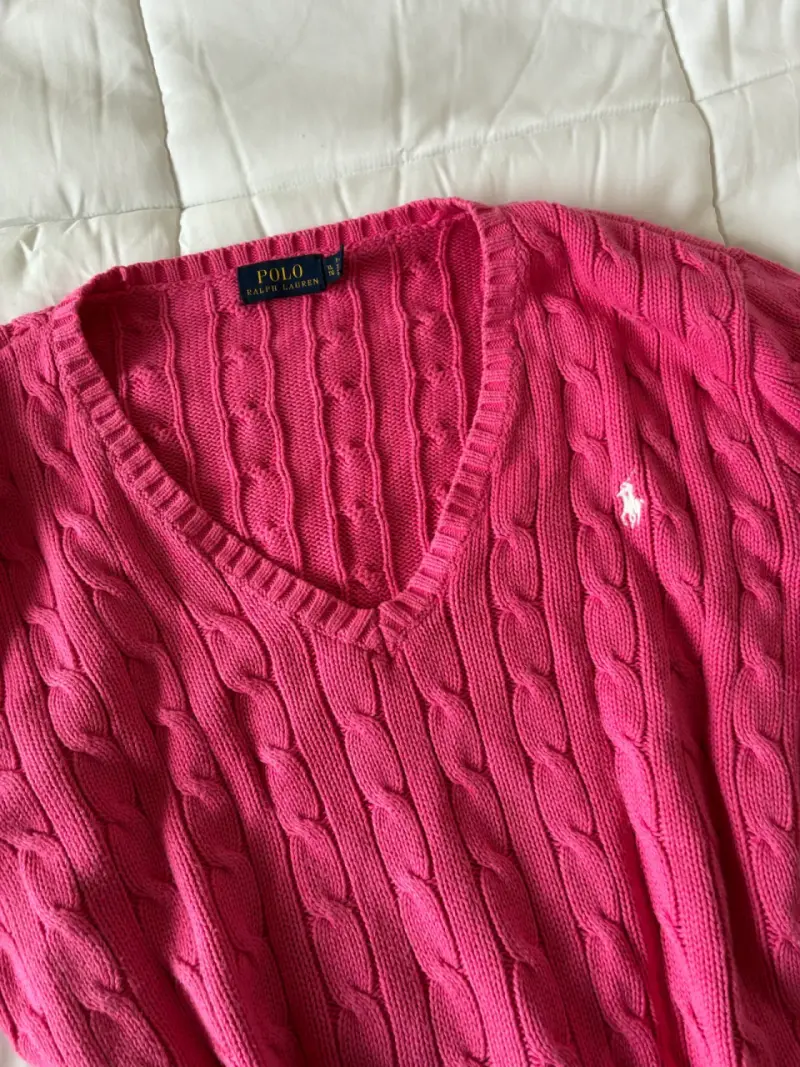 Suéter rosa de lana Polo Ralph Lauren - 3
