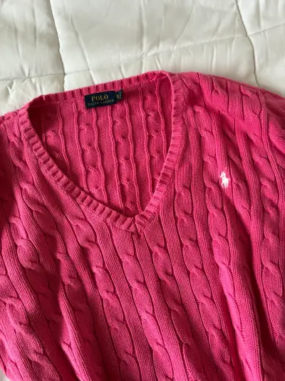 Suéter rosa de lana Polo Ralph Lauren - miniatura 3