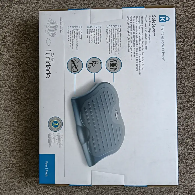 Reposapiés ergonómico Kensington SoleSaver