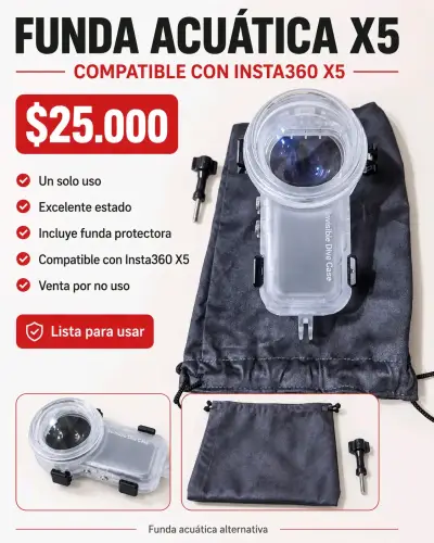 Funda Acuática X5 para Insta360 X5 - miniatura 1