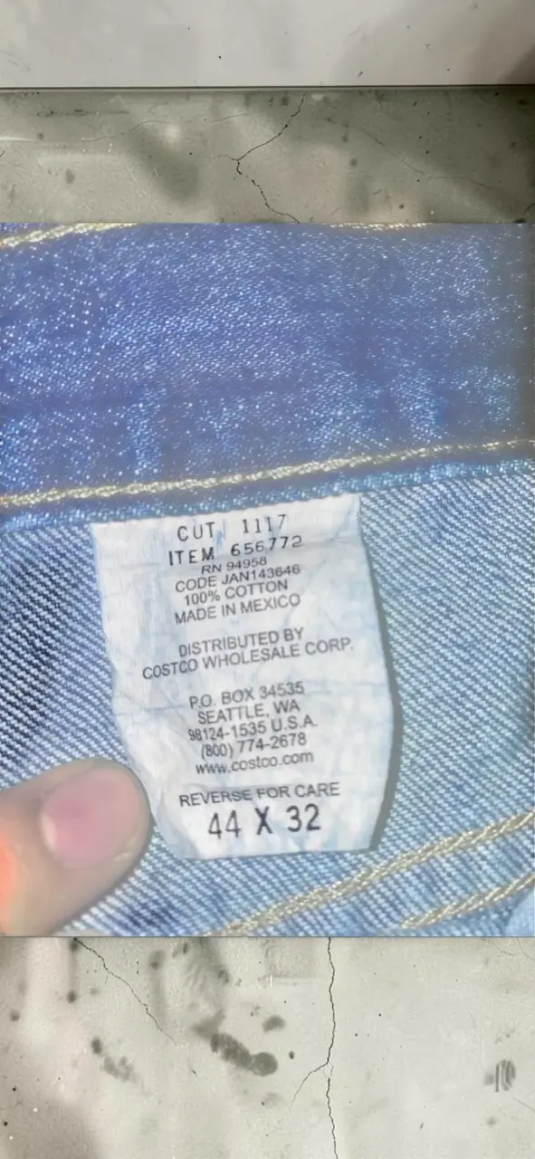 Jeans Kirkland Signature azul talla 56 - 3