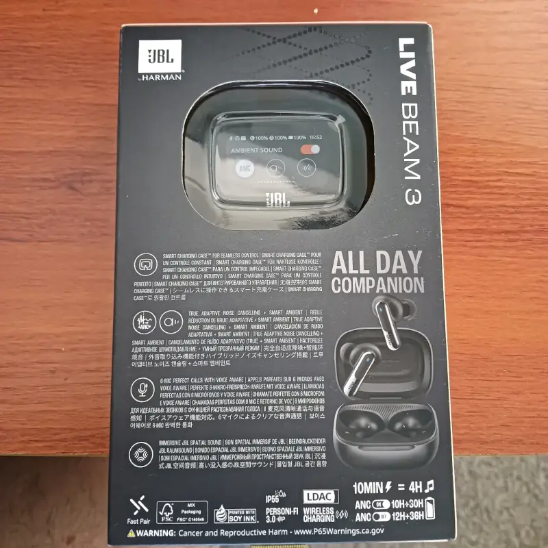 Auriculares Inalámbricos JBL Live Beam 3 con ANC - 3