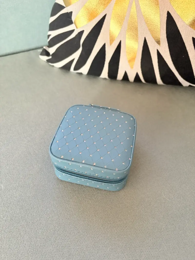 organizador de joyas portátil con strass - 2