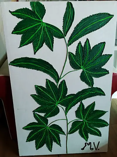 Cuadro de Arte Botánico en Relieve - miniatura 1