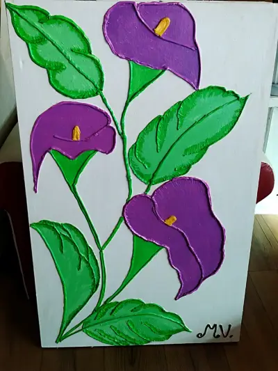 Cuadro de Arte Botánico en Relieve - miniatura 4