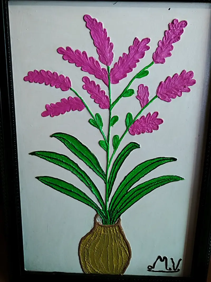 Cuadro de Arte Botánico en Relieve - 6