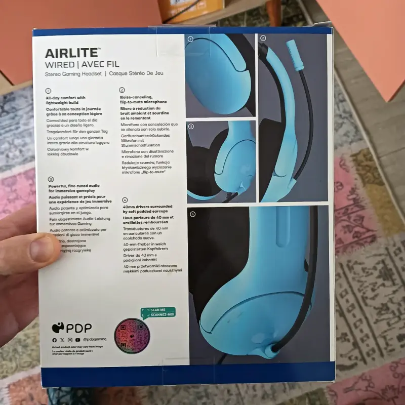 Audífonos Gamer PDP Airlite Azul para PS5/PS4/PC - 2