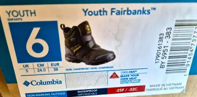 Botas Columbia nuevasyth Fairbanks impermeables 38 - miniatura 1