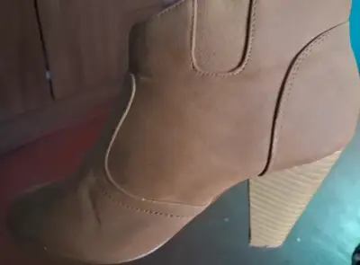 Botines de tacón alto color marrón - miniatura 1