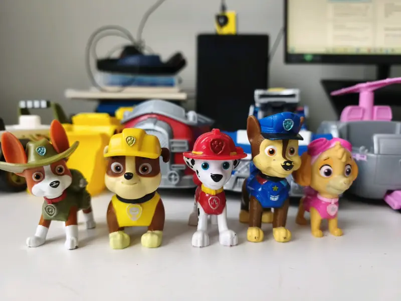 Lote de figuras Paw Patrol con vehículos - 2