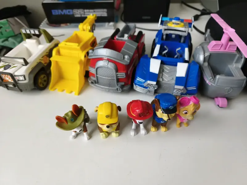 Lote de figuras Paw Patrol con vehículos - 3