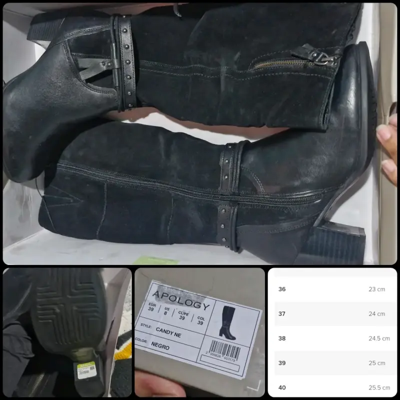 Botas negras Apology Candy con taco alto - 1