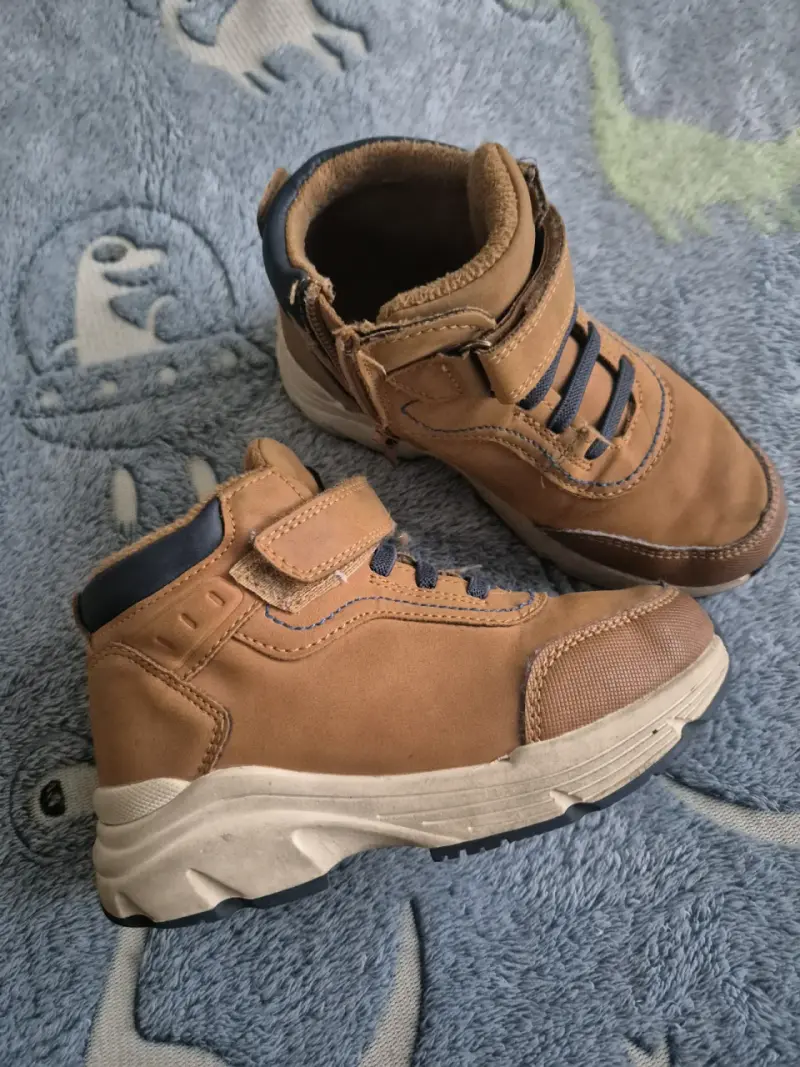 Botines para niños color marrón 28 - 2