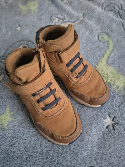 Botines para niños color marrón 28 - miniatura 3