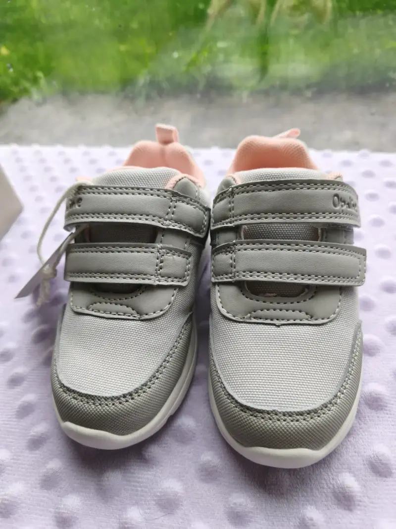 Zapatillas para bebé Opaline gris y rosa - 2
