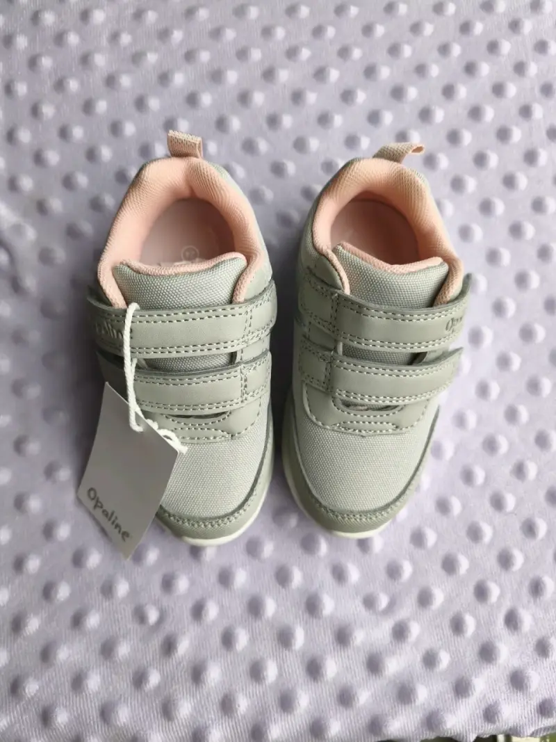 Zapatillas para bebé Opaline gris y rosa - 3