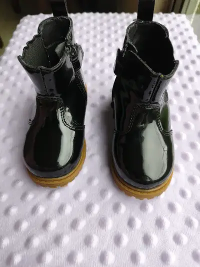 Botines negros para niños Opaline talla 23 - miniatura 2