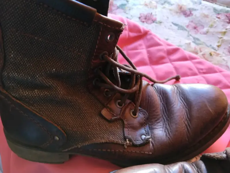 Botas de cuero Caterpillar marrones para hombre - 3