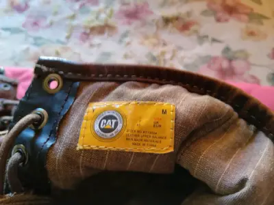 Botas de cuero Caterpillar marrones para hombre - miniatura 5