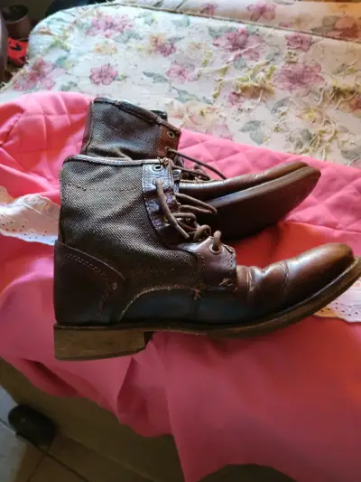 Botas de cuero Caterpillar marrones para hombre - miniatura 6