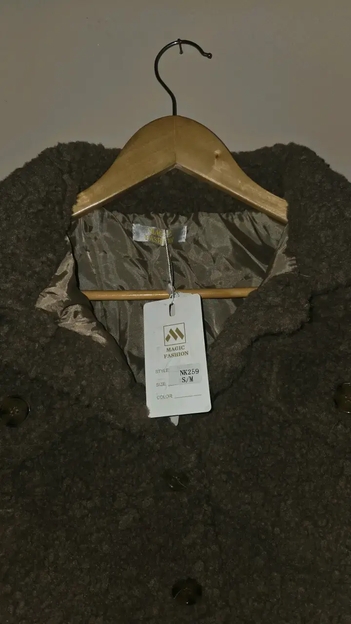 Chaqueta de lana marrón para mujer - 2