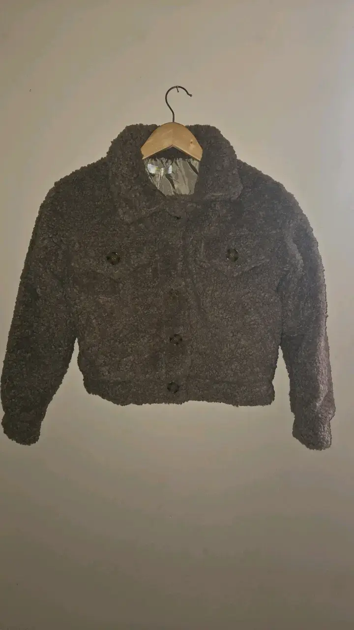 Chaqueta de lana marrón para mujer - 3