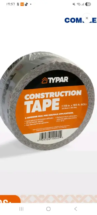 Cinta de Construcción Typar 50.3m - miniatura 1