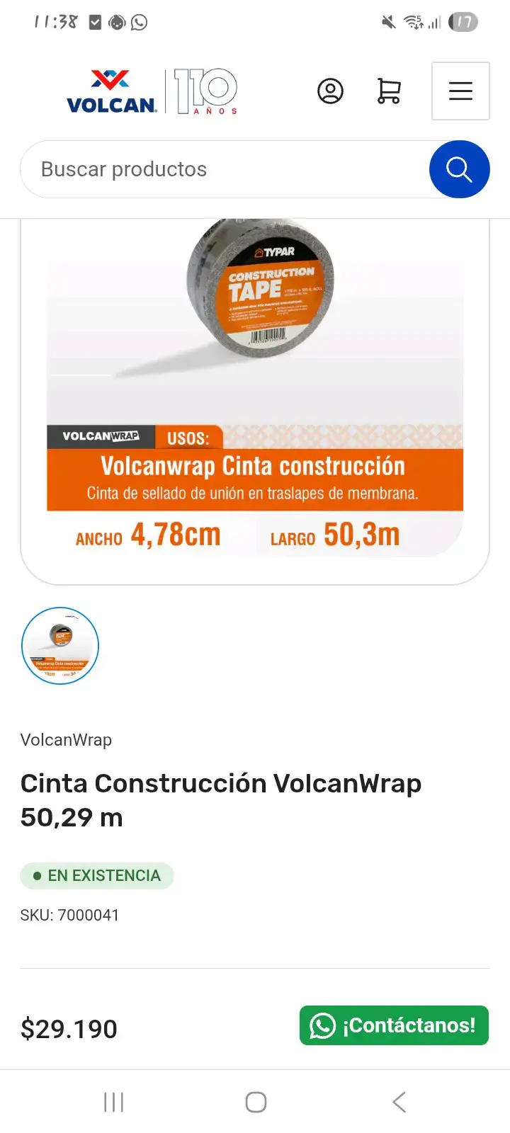 Cinta de Construcción Typar 50.3m - 2
