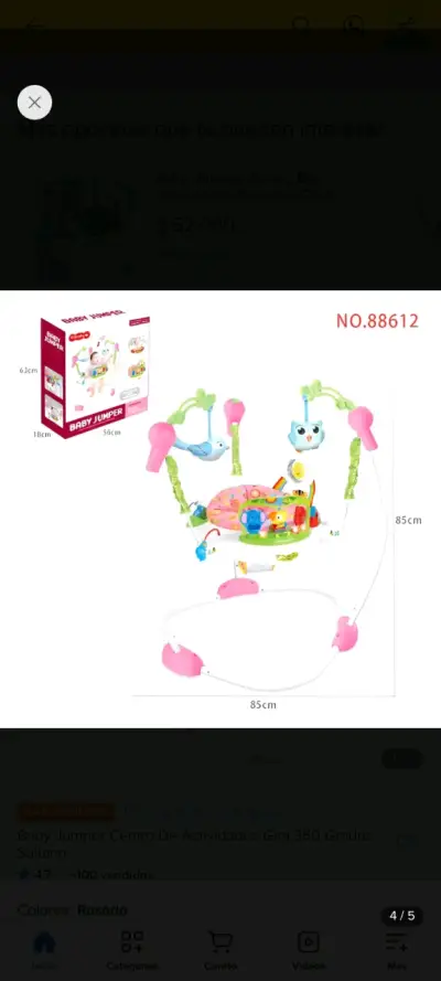 Centro de Actividades Baby Jumper Gira 360° - miniatura 1