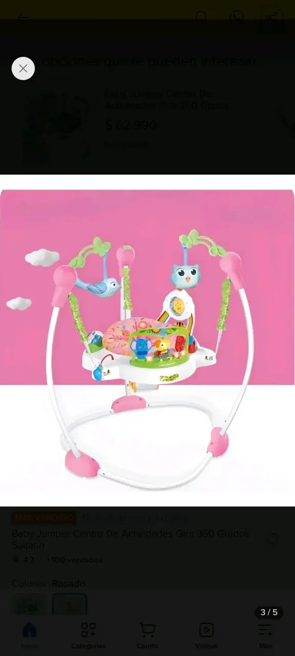Centro de Actividades Baby Jumper Gira 360° - 2