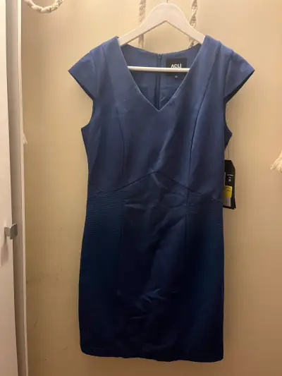 Vestido azul elegante marca ASH - miniatura 3
