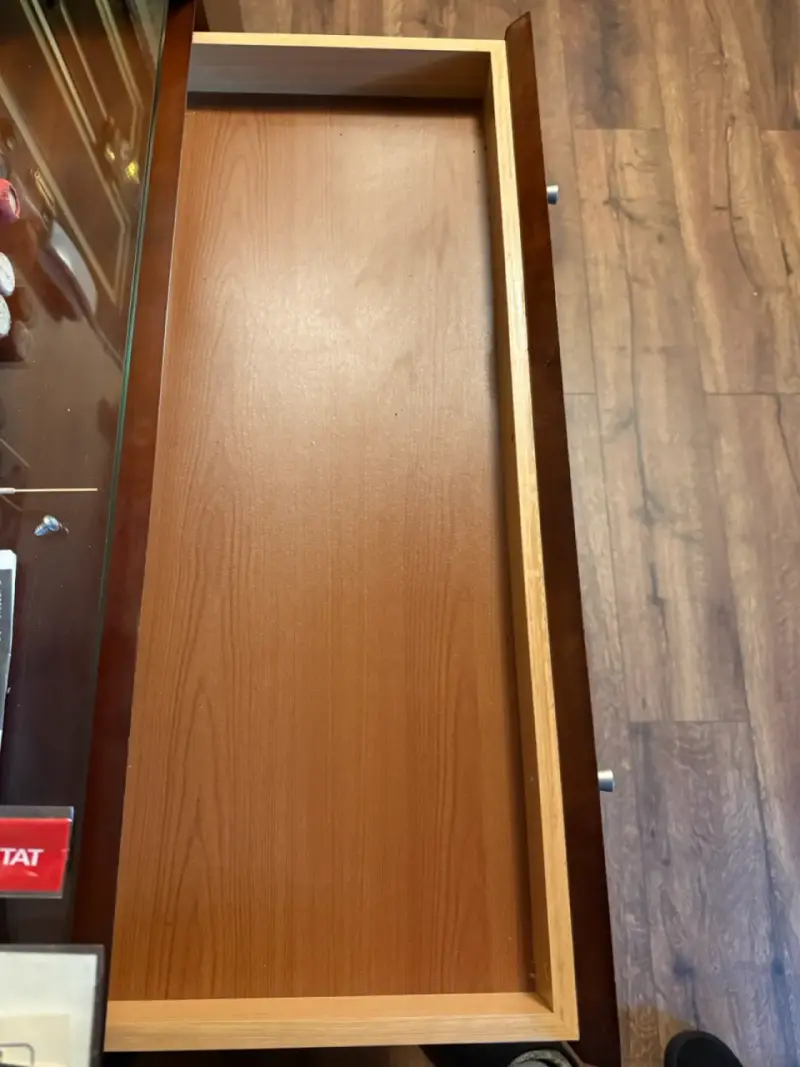 Mesa de entrada de madera y vidrio - 6