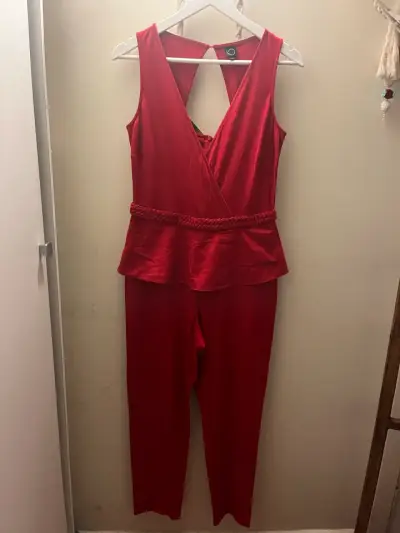 Enterito rojo elegante para mujer - miniatura 4