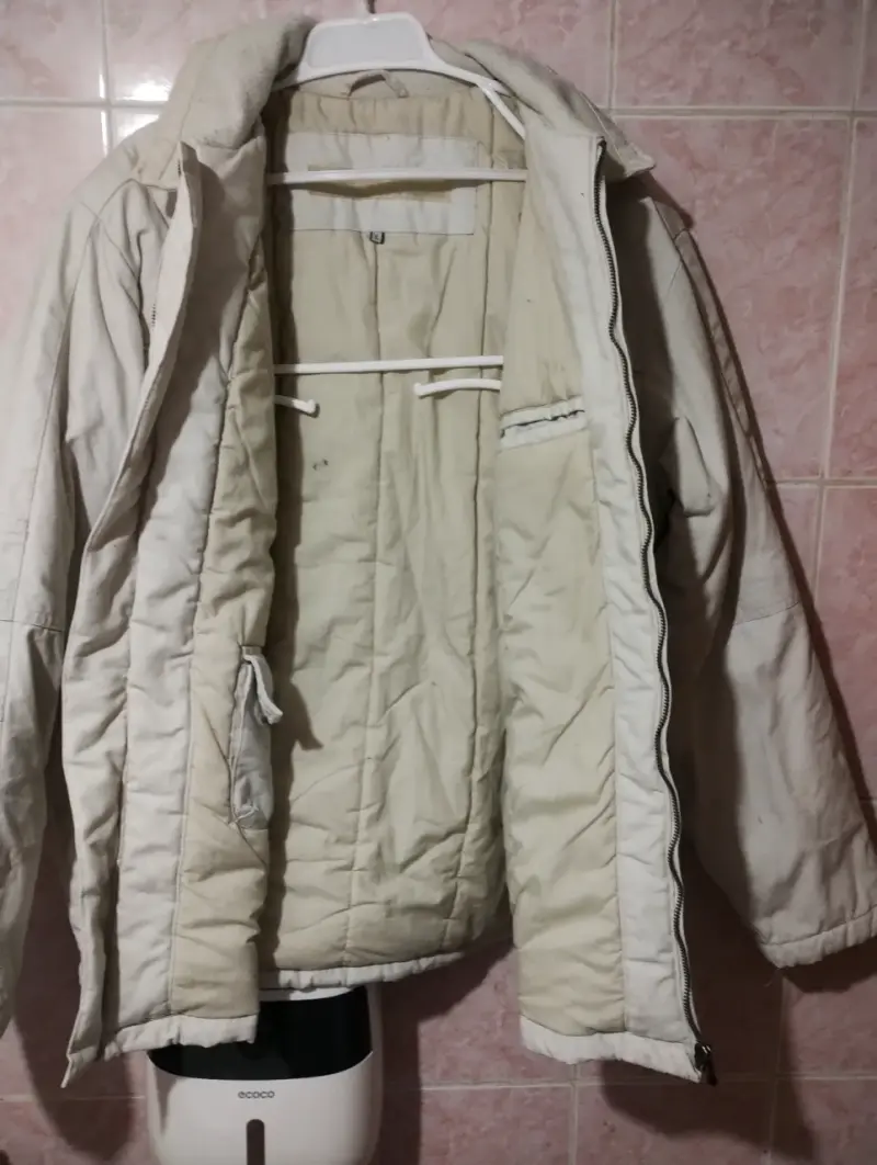 Chaqueta beige para hombre con cierre - 2
