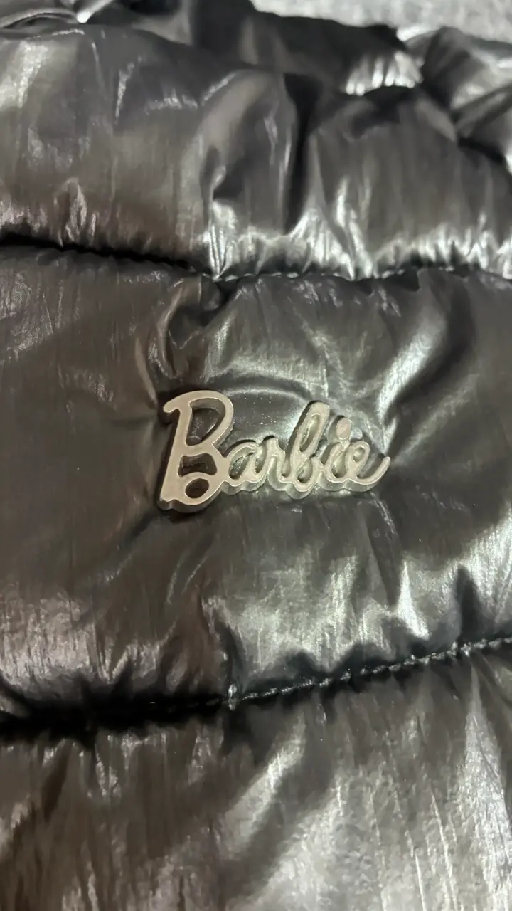 Chaqueta acolchada Barbie metálica para niña - 2