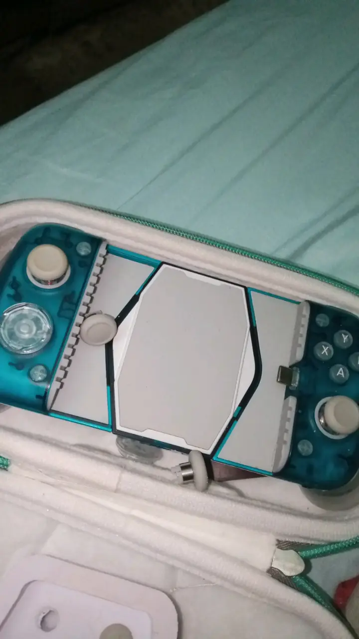 Control de juego portátil azul para smartphone