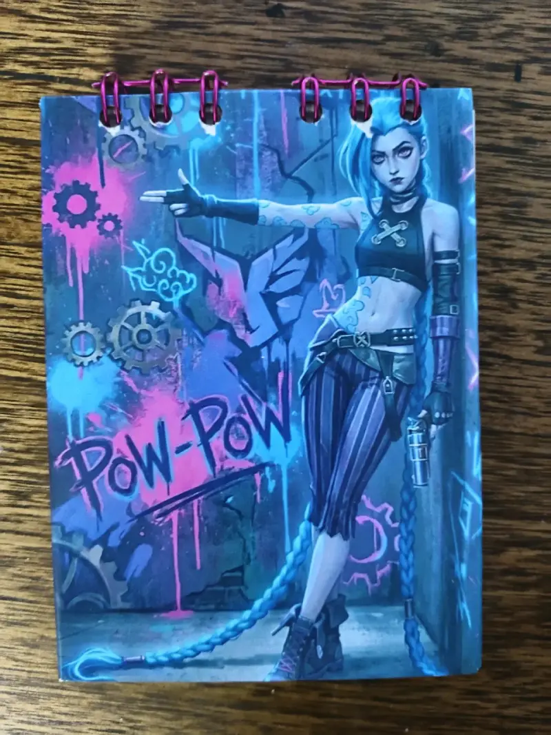 Cuaderno de notas con diseño artístico Jinx - 1