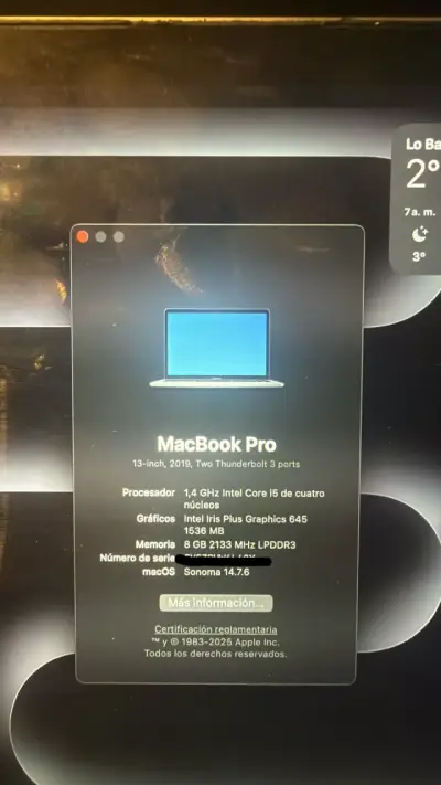 MacBook Pro 13 pulgadas 2019 con Touch Bar - miniatura 2