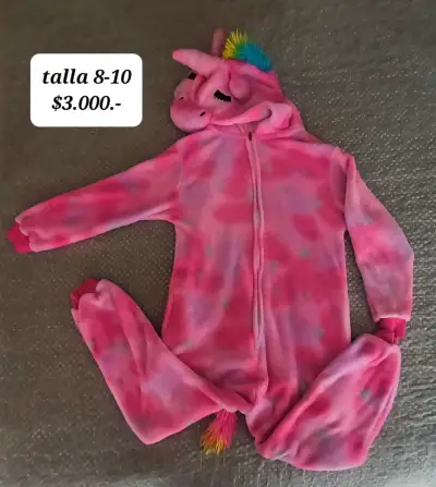 Pijama Entero Unicornio Infantil Talla 8-10 - miniatura 1