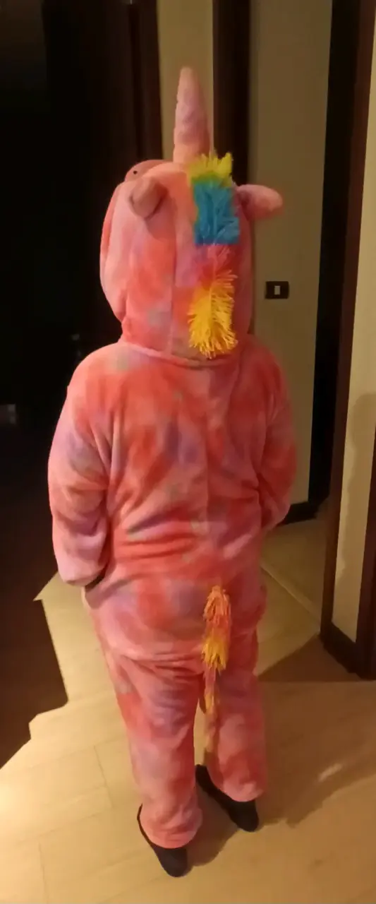 Pijama Entero Unicornio Infantil Talla 8-10 - 3