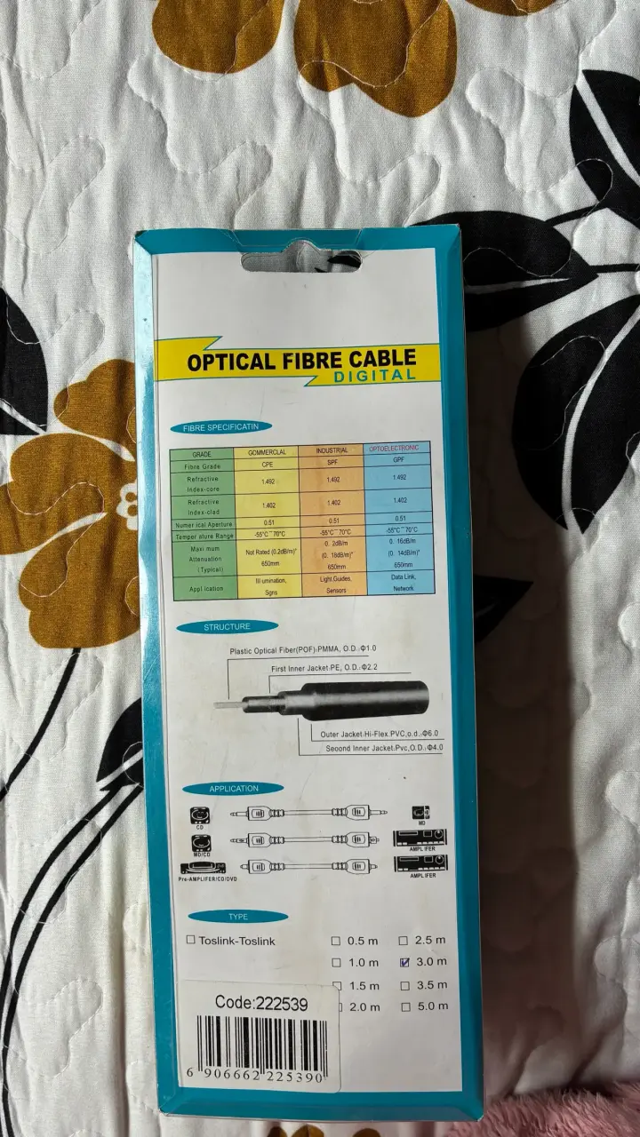 Cable de fibra óptica con conectores plásticos - 2