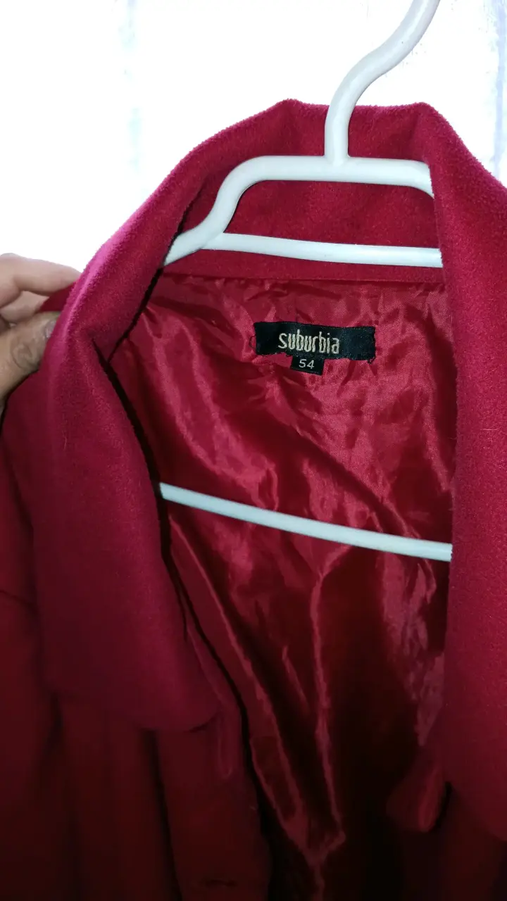 Abrigo rojo elegante para mujer Suburbia - 4