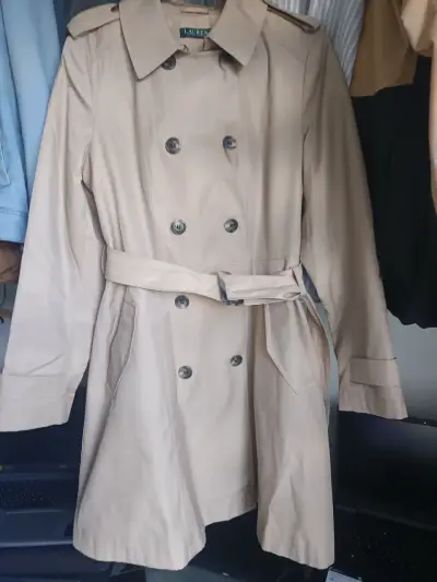 Trench coat beige Ralph Lauren para mujer - miniatura 3