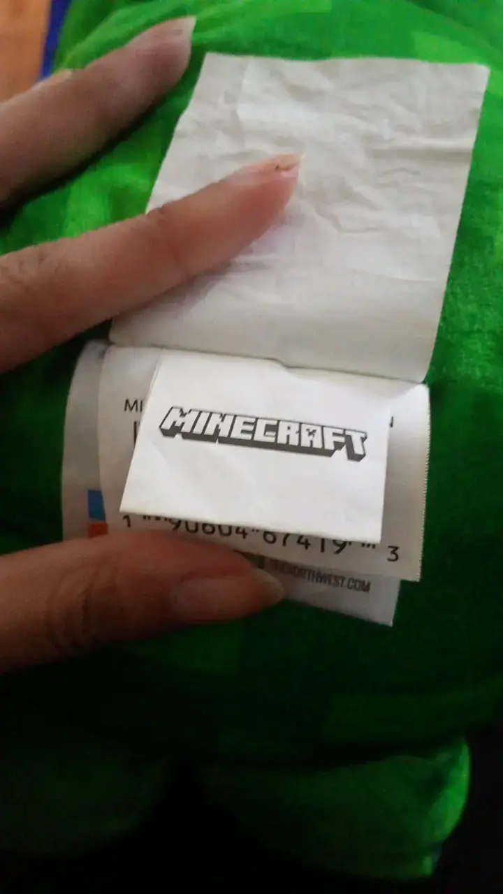 Peluche Creeper de Minecraft verde - 3
