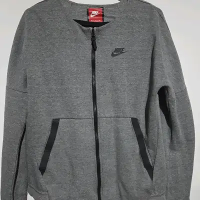 Polerón Nike gris con cierre frontal - miniatura 1