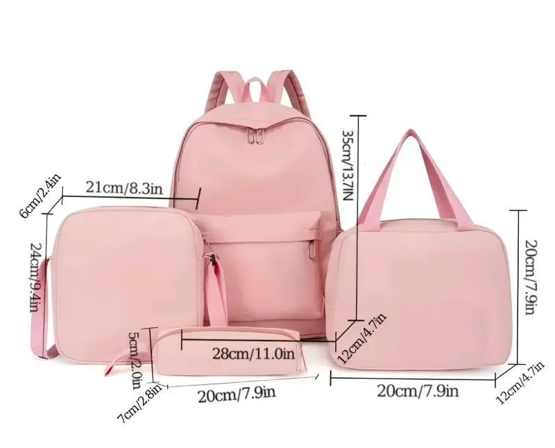 Set completo de mochila pequeña (15L app) rosa - 2