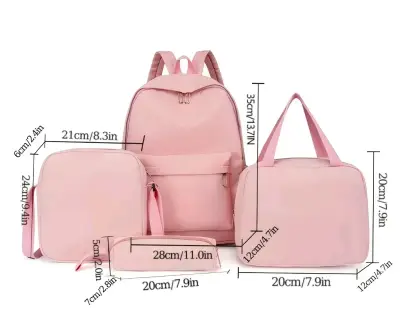 Set completo de mochila pequeña (15L app) rosa - miniatura 2