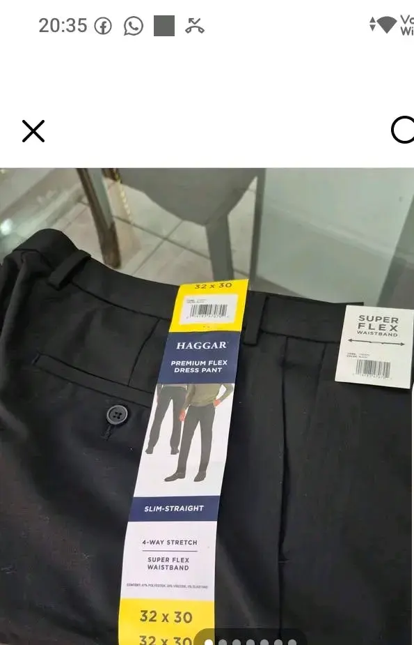 Pantalones de vestir Haggar Premium Flex negros