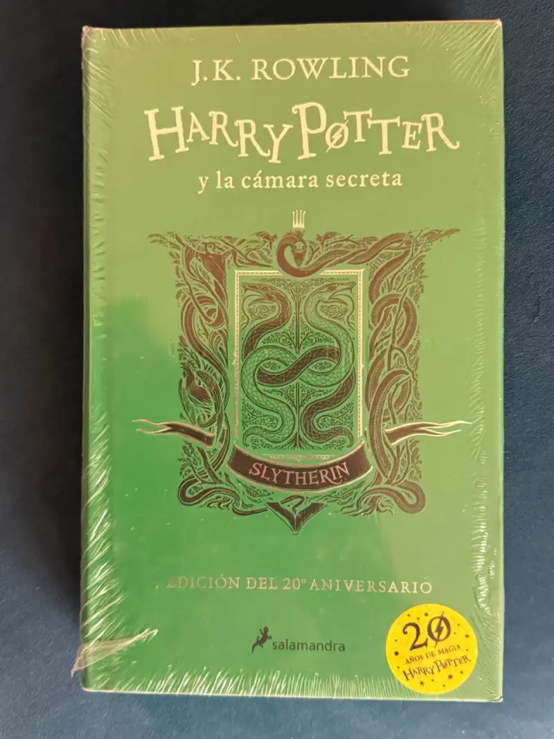 Libro Harry Potter y la Cámara Secreta Slytherin